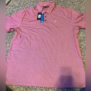 Travis Mathew Red Polo Golf Shirt